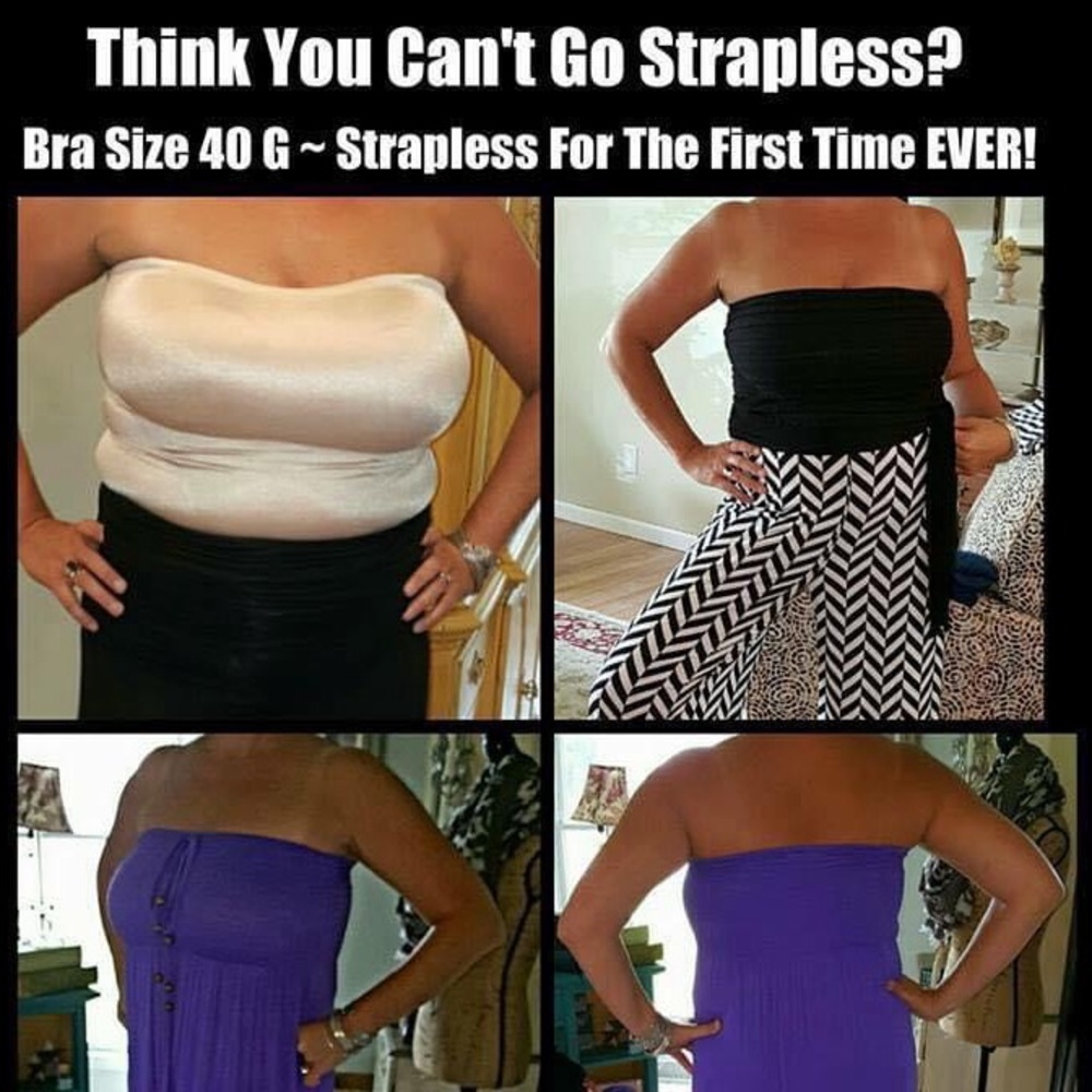 Ruby Ribbon Full Support Strapless Convertible Ca… - image 2